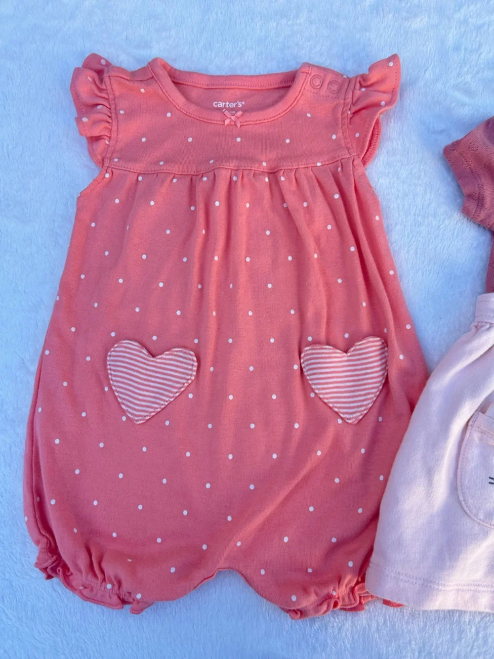 Carter's Coral and Blush Pink Baby Matching Sets